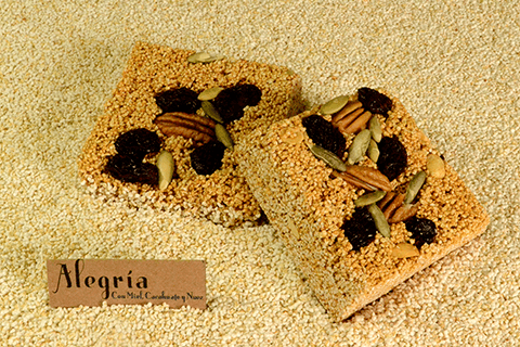 Oblea de amaranto con chocolate