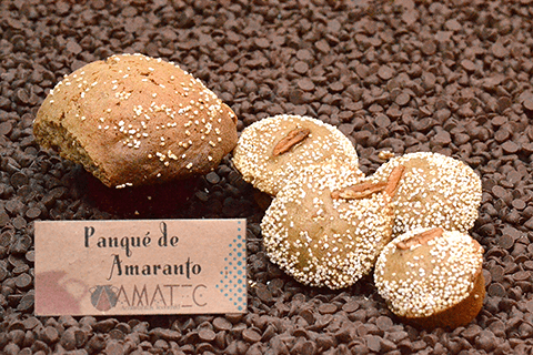 Oblea de amaranto con chocolate